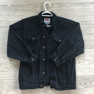 jean jacket - Colour: black - Size: Medium - Brand: David Brandon